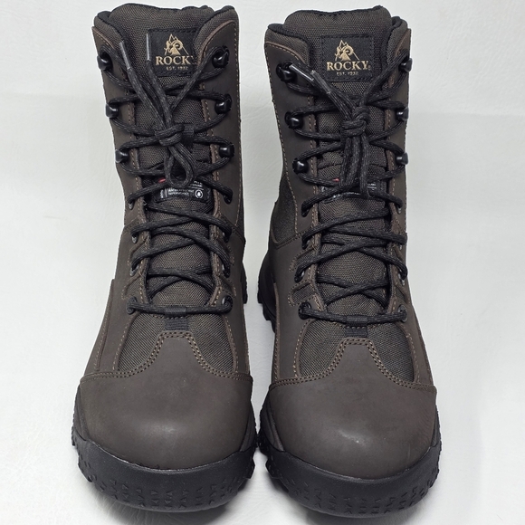 Rocky Wildcat Men’s Waterproof Hunting Boots Size 9M Brown 400G Insulated New main image 14